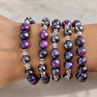 Limited Edition- Mystical Bracelet with Purple Tigers Eye Gemstones