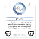 Limited Edition Pearl Gemstone Bracelet with Flowers for Mom Sterling Silver Charm