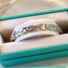 Limited Edition Silver Infinite Steel Braided Cuff Bracelet