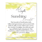 Limited Edition- Sunshine Bracelet with White Yellow Jade Gemstones