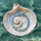 Limited Edition- Vibrance Bracelet with Cloud Blue Chalcedony Gemstones