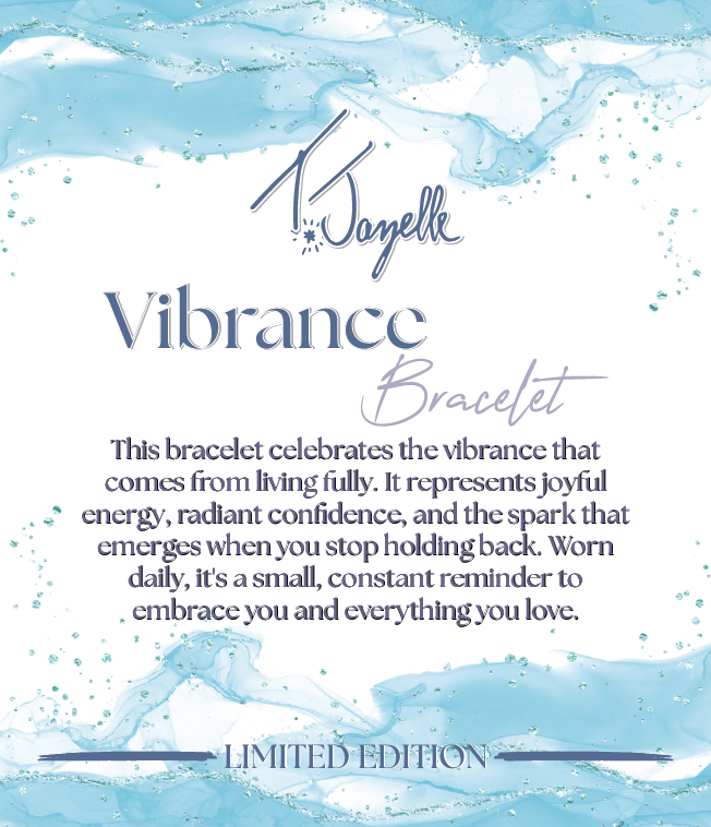 Limited Edition- Vibrance Bracelet with Cloud Blue Chalcedony Gemstones