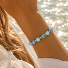 Limited Edition- Vibrance Bracelet with Cloud Blue Chalcedony Gemstones