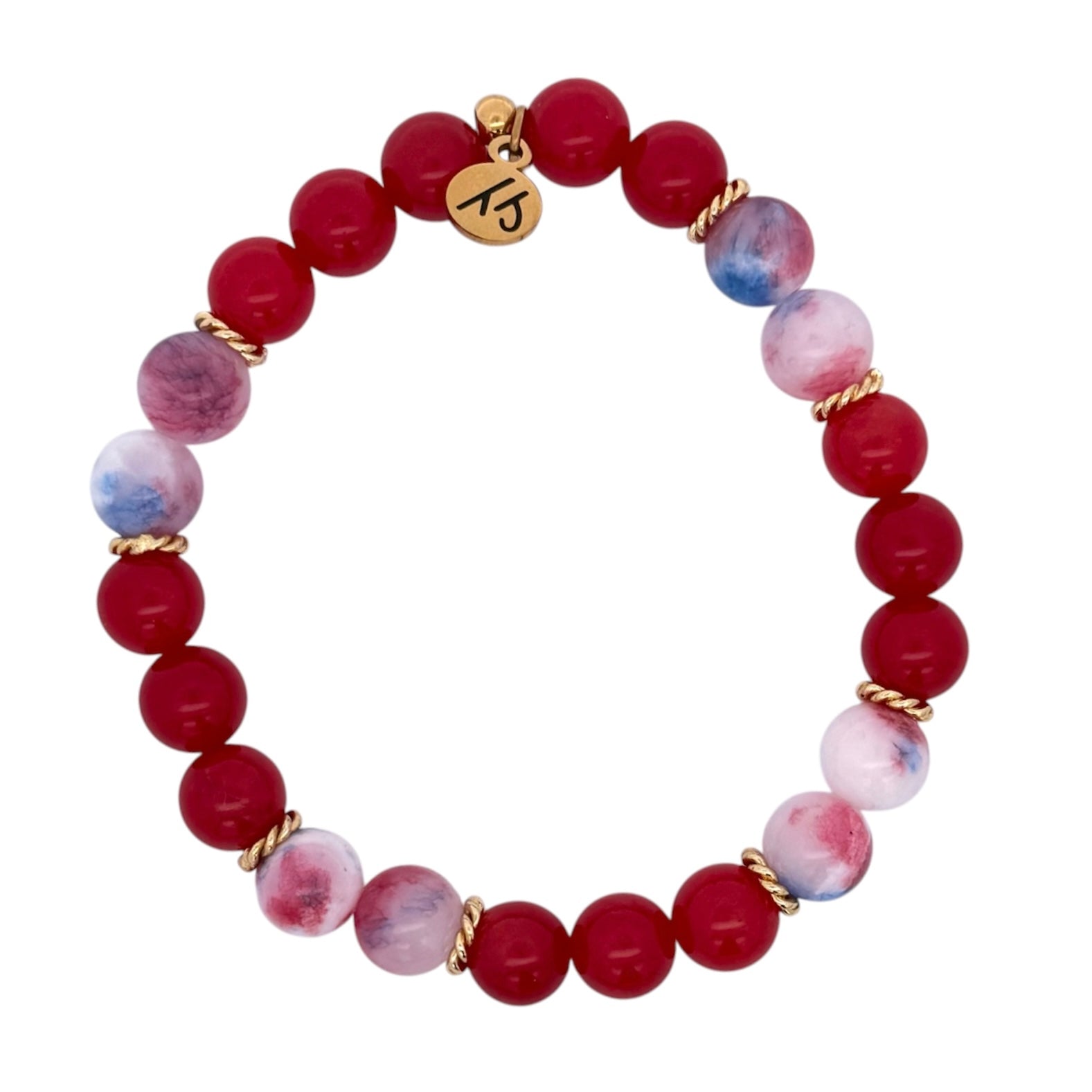 Live Shopping #2- Gold with Red Jade Gemstone Exclusive Bracelet