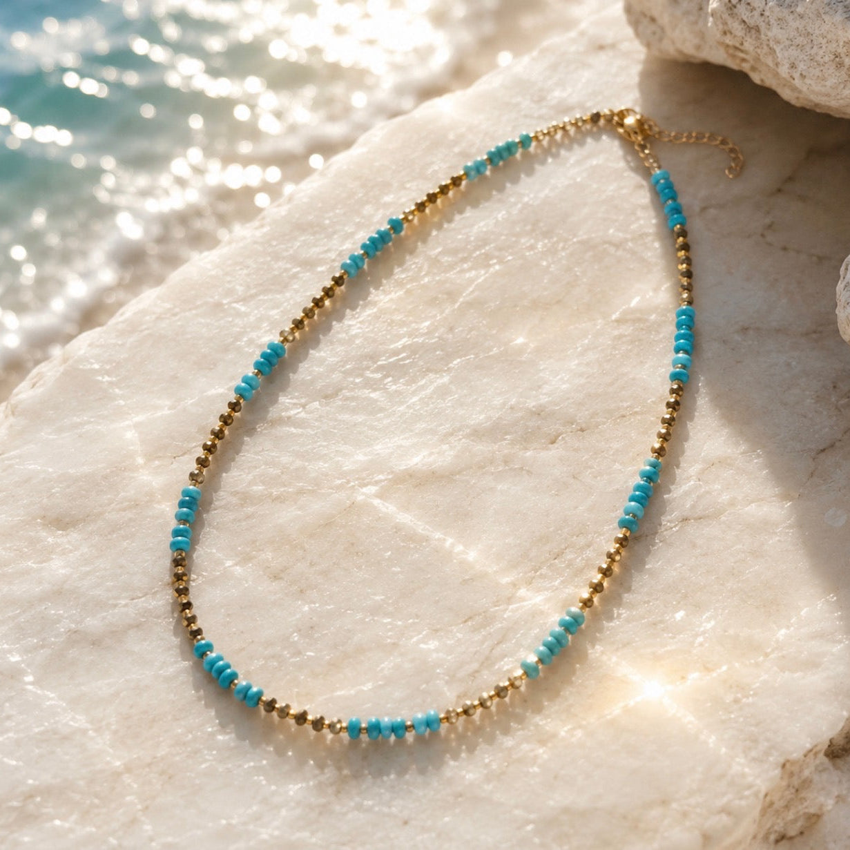 Live Shopping Limited Edition Coastal Breeze Blue Beaded Exclusive Necklace