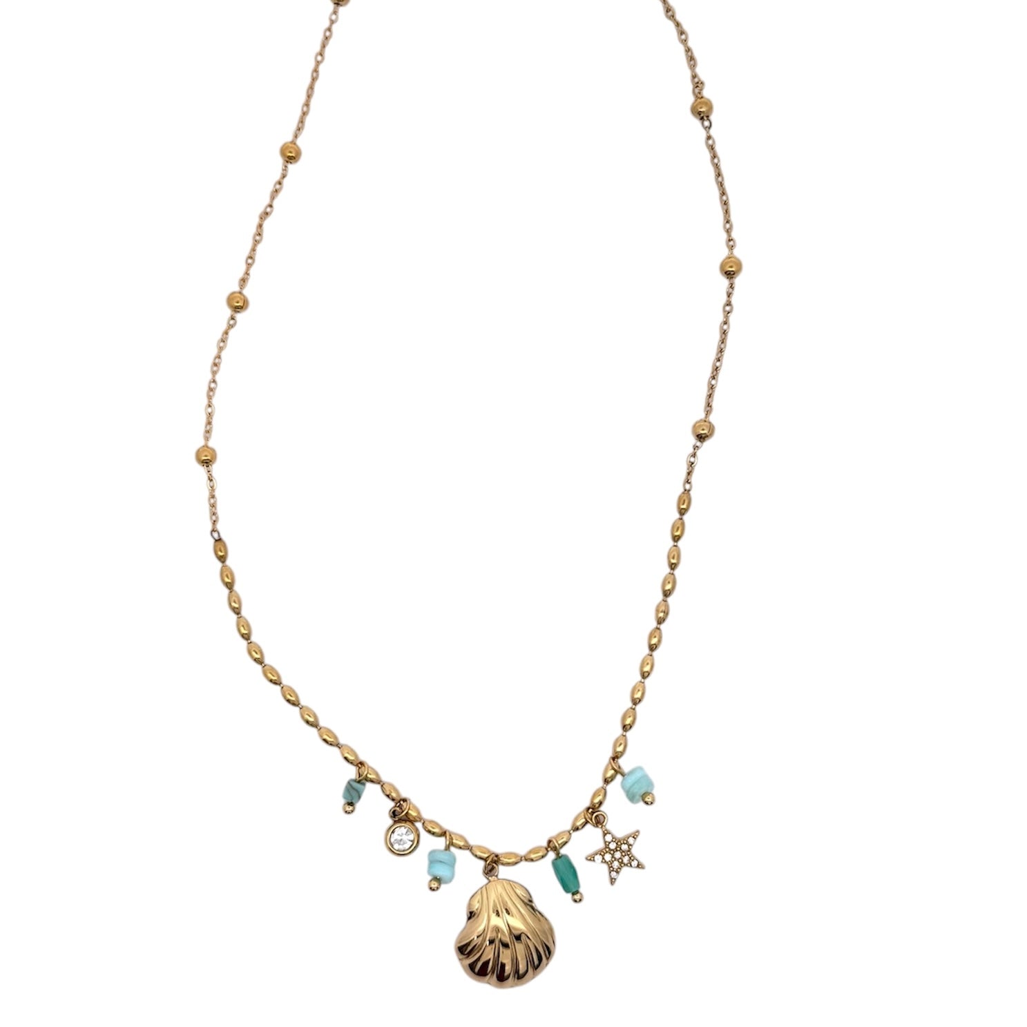 Live Shopping Limited Edition Golden Hour Seashell Exclusive Necklace