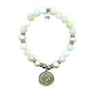 Live Shopping Limited Edition Green Opal Clover & Green Opal Chalcedony Gemstone Exclusive Bracelet