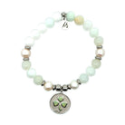 Live Shopping Limited Edition Green Opal Clover & Green Opal Chalcedony Gemstone Exclusive Bracelet