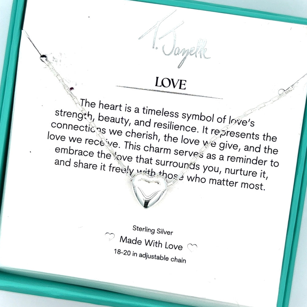 Love Sterling Silver Charm Necklace
