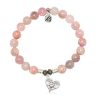 Madagascar Quartz Gemstone Bracelet with Angel Love Sterling Silver Charm