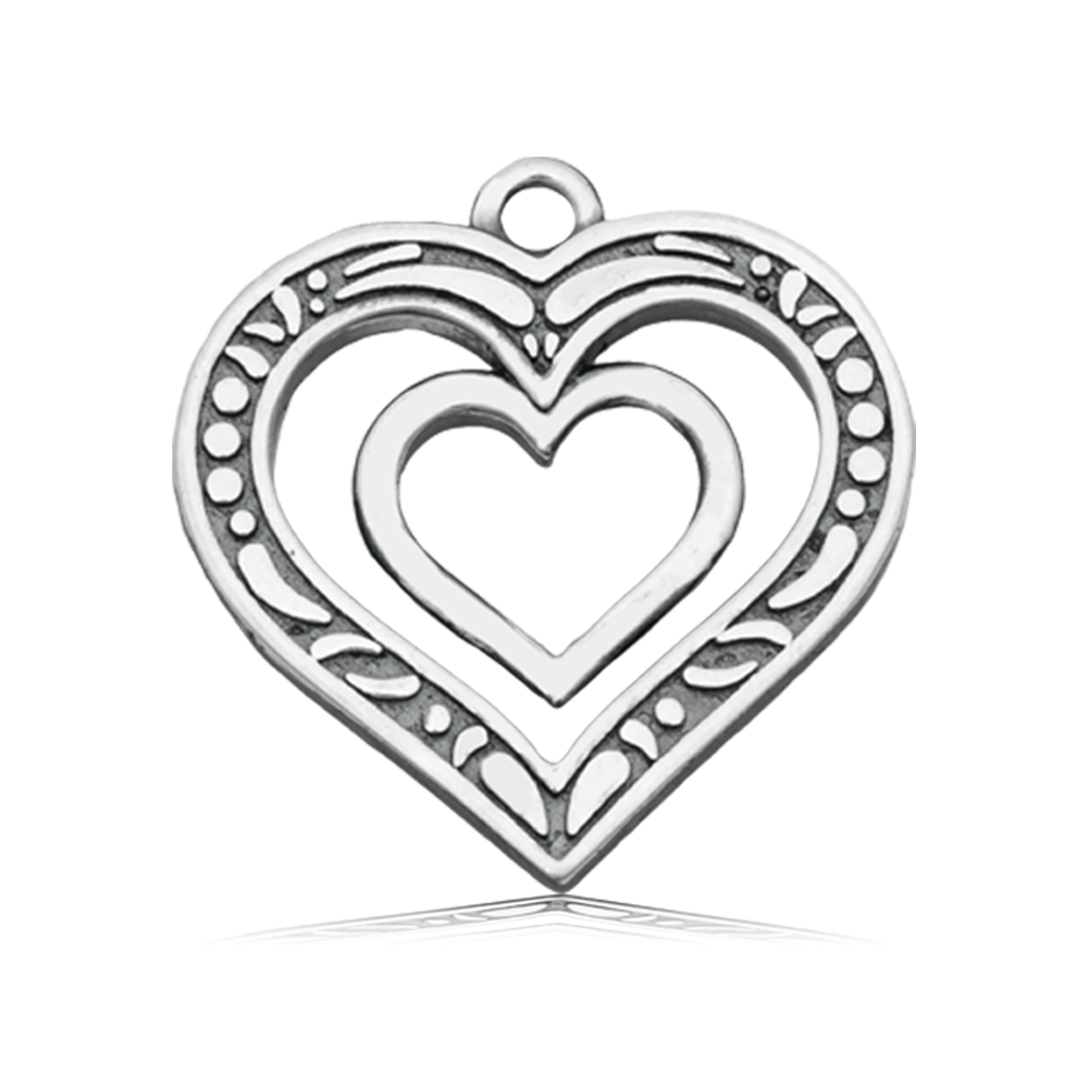 Madagascar Quartz Gemstone Bracelet with Family Heart Cutout Sterling Silver Charm