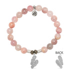 Madagascar Quartz Gemstone Bracelet with Flip Flop Sterling Silver Charm