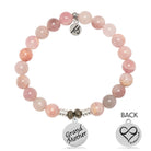 Madagascar Quartz Gemstone Bracelet with Grandmother Sterling Silver Charm