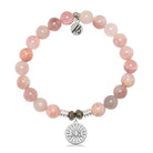 Madagascar Quartz Gemstone Bracelet with I Love You Sterling Silver Charm