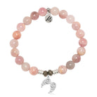 Madagascar Quartz Gemstone Bracelet with Infinite Protection Sterling Silver Charm