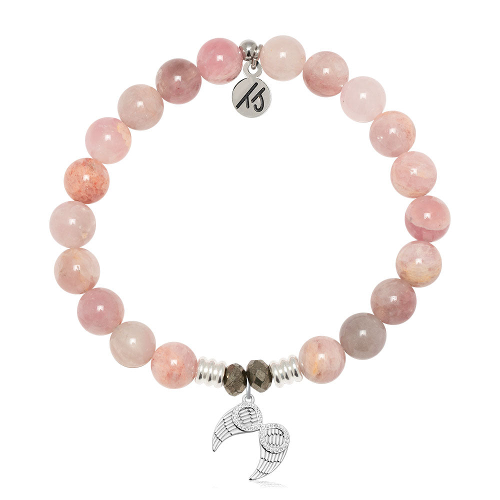 Madagascar Quartz Gemstone Bracelet with Infinite Protection Sterling Silver Charm