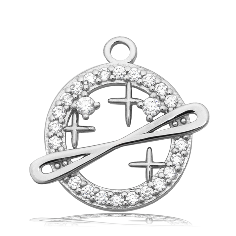 Madagascar Quartz Gemstone Bracelet with Infinity and Beyond Sterling Silver Charm