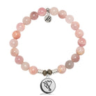 Madagascar Quartz Gemstone Bracelet with Nurse Sterling Silver Charm