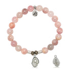 Madagascar Quartz Gemstone Bracelet with Oyster Sterling Silver Charm