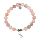 Madagascar Quartz Gemstone Bracelet with Skis Sterling Silver Charm