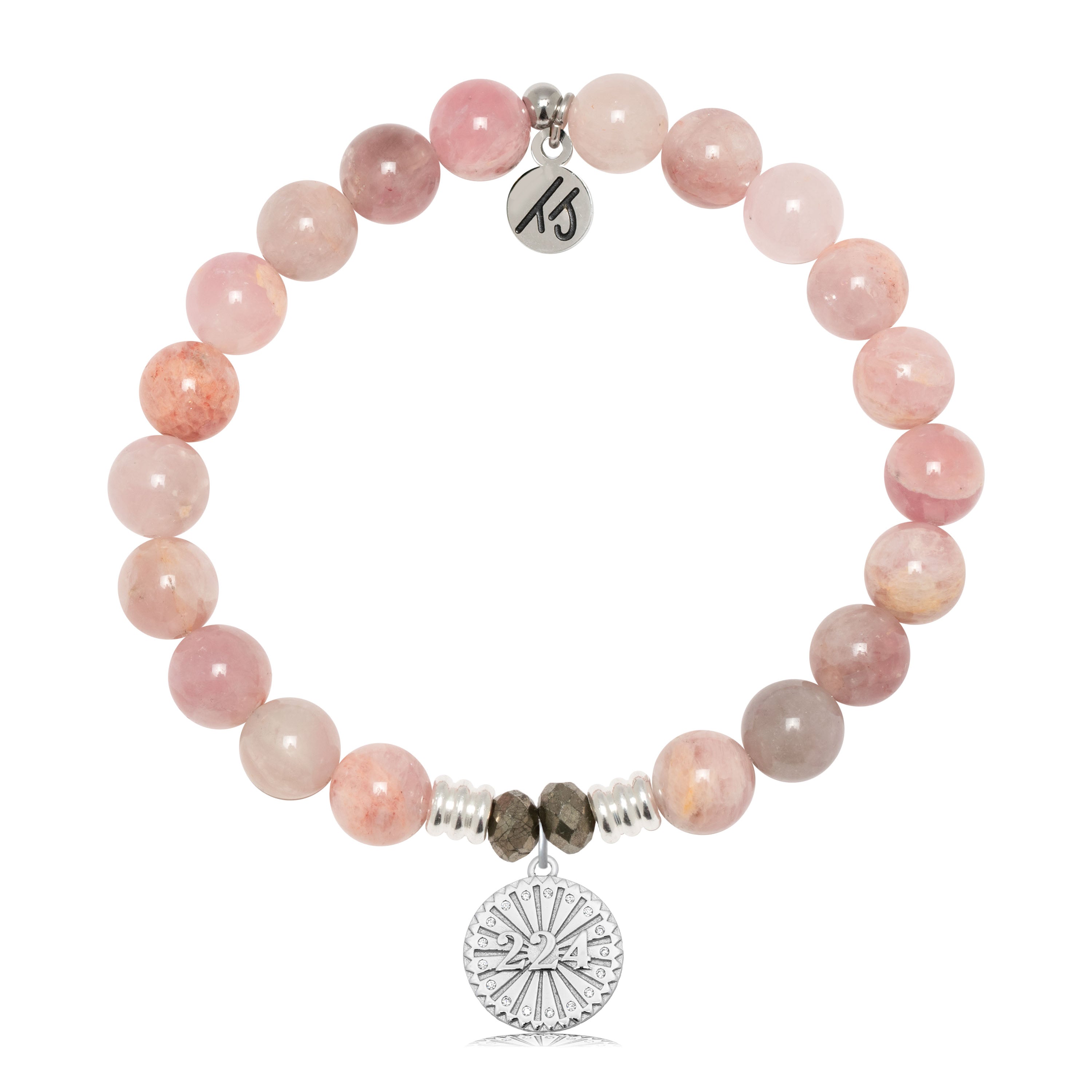 Madagascar Quartz Gemstone Bracelet with Today Tomorrow Forever Sterling Silver Charm