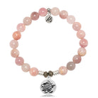 Madagascar Quartz Gemstone Bracelet with Turtle Sterling Silver Charm