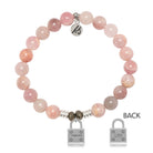 Madagascar Quartz Gemstone Bracelet with Unbreakable Sterling Silver Charm