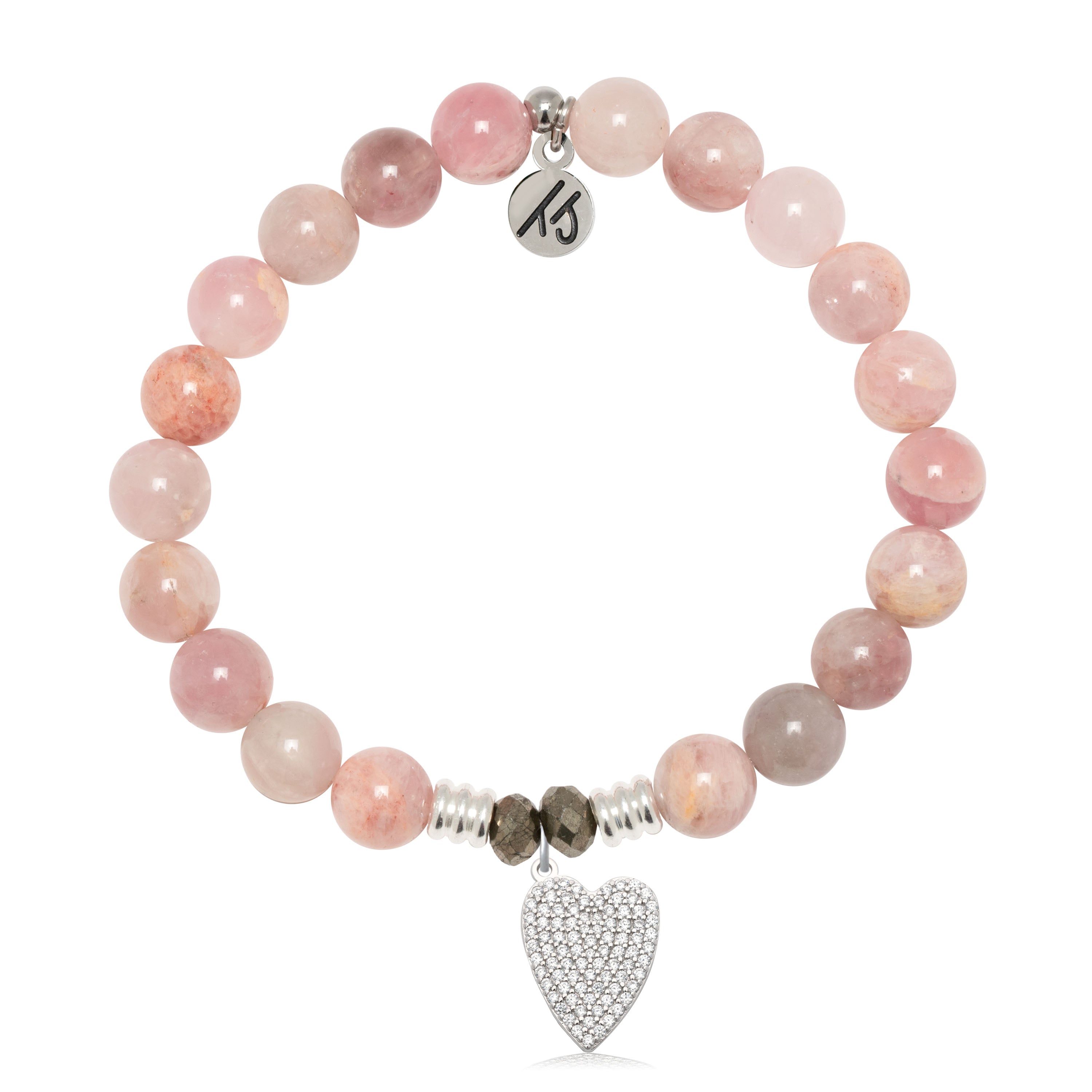 Madagascar Quartz Gemstone Bracelet with You are Loved Sterling Silver Charm