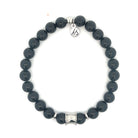 Men's Noble Stone Bracelet Collection- Classic Stainless Steel & Onyx Gemstone Bracelet