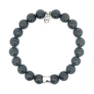 Men's Noble Stone Bracelet Collection- Classic Stainless Steel & Shungite Gemstone Bracelet
