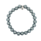 Men's Noble Stone Bracelet Collection- Gunmetal Hematite Gemstone Defining Bracelet