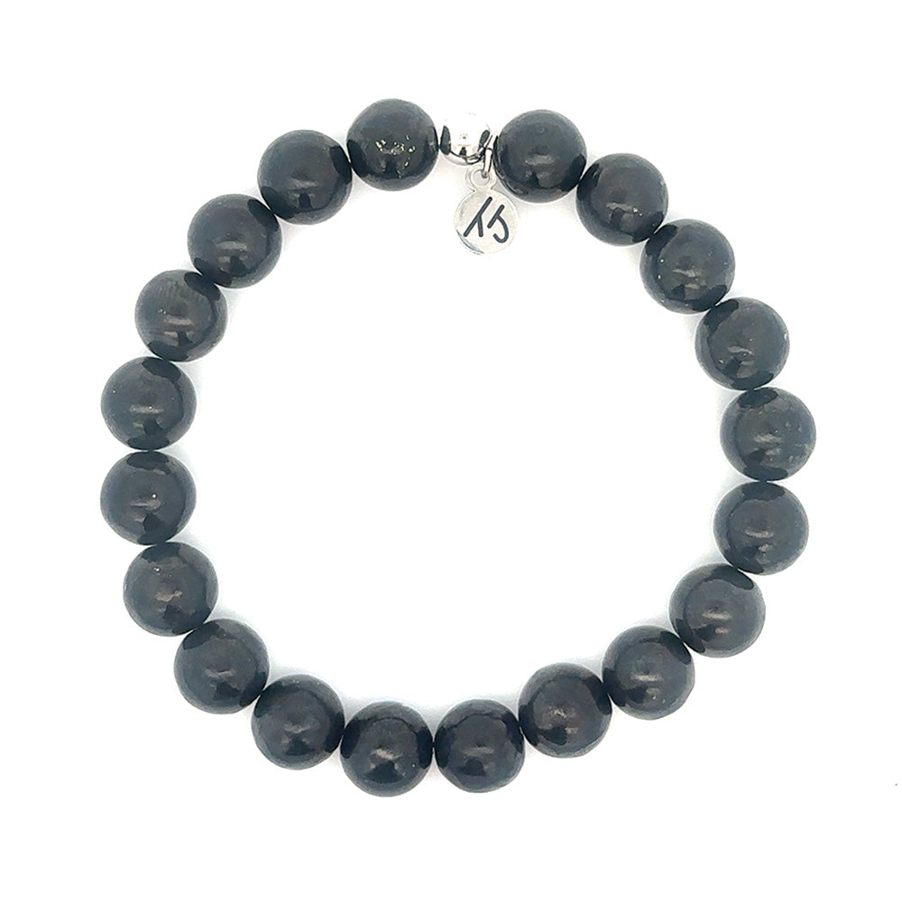 Men's Noble Stone Bracelet Collection- Shungite Gemstone Defining Bracelet