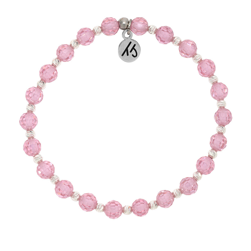 Mindfulness Collection- Pink CZ Gemstone Bracelet