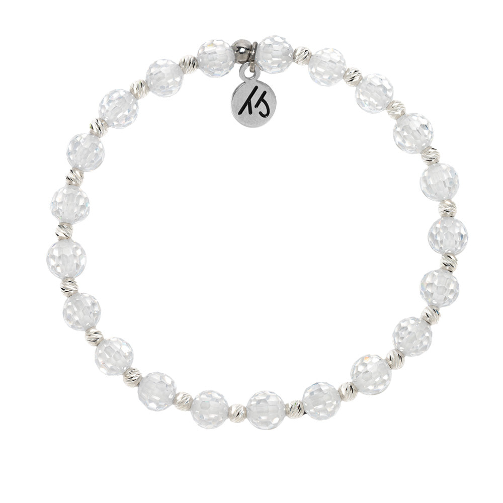 Mindfulness Collection- White CZ Gemstone Bracelet