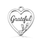Moonstone Gemstone Bracelet with Grateful Sterling Silver Charm
