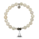 Moonstone Gemstone Bracelet with Spellbound Sterling Silver Charm