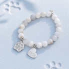 National Dog Day Exclusive with White Chalcedony Gemstone Bracelet