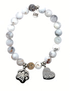 National Dog Day Exclusive with White Chalcedony Gemstone Bracelet