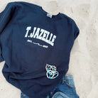 Navy T. JAZELLE Crewneck