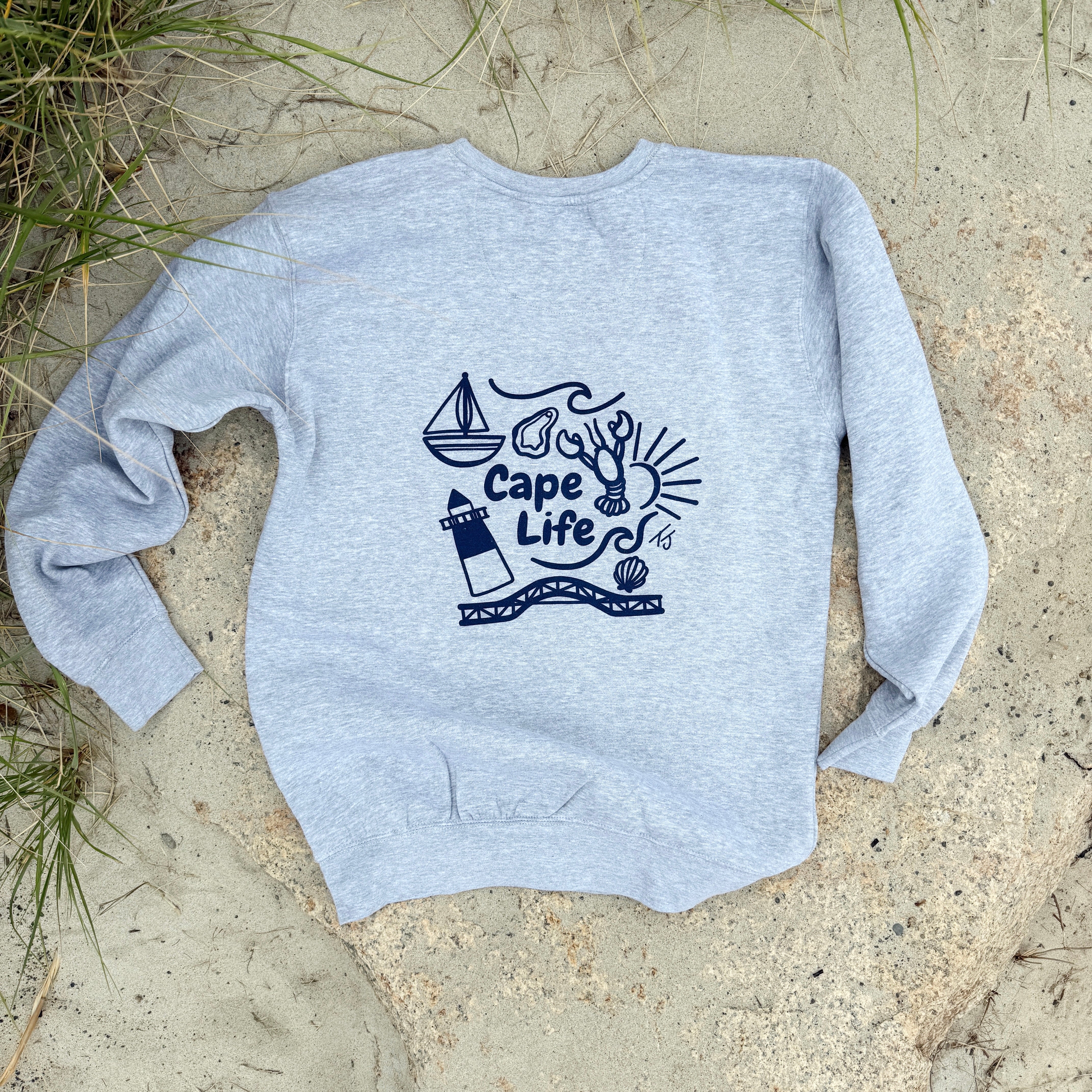 NEW Cape Life Crewneck Grey
