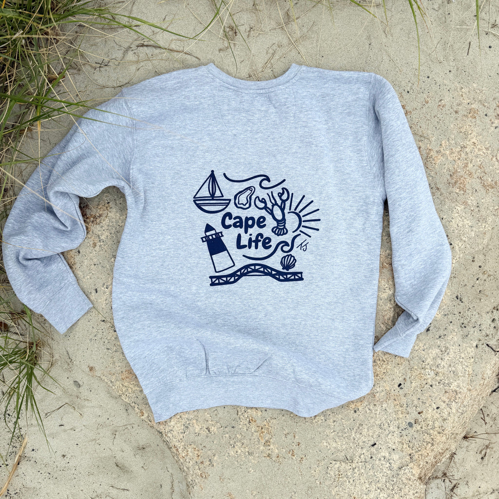 NEW Cape Life Crewneck Grey