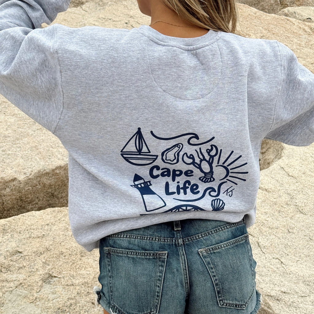 NEW Cape Life Crewneck Grey