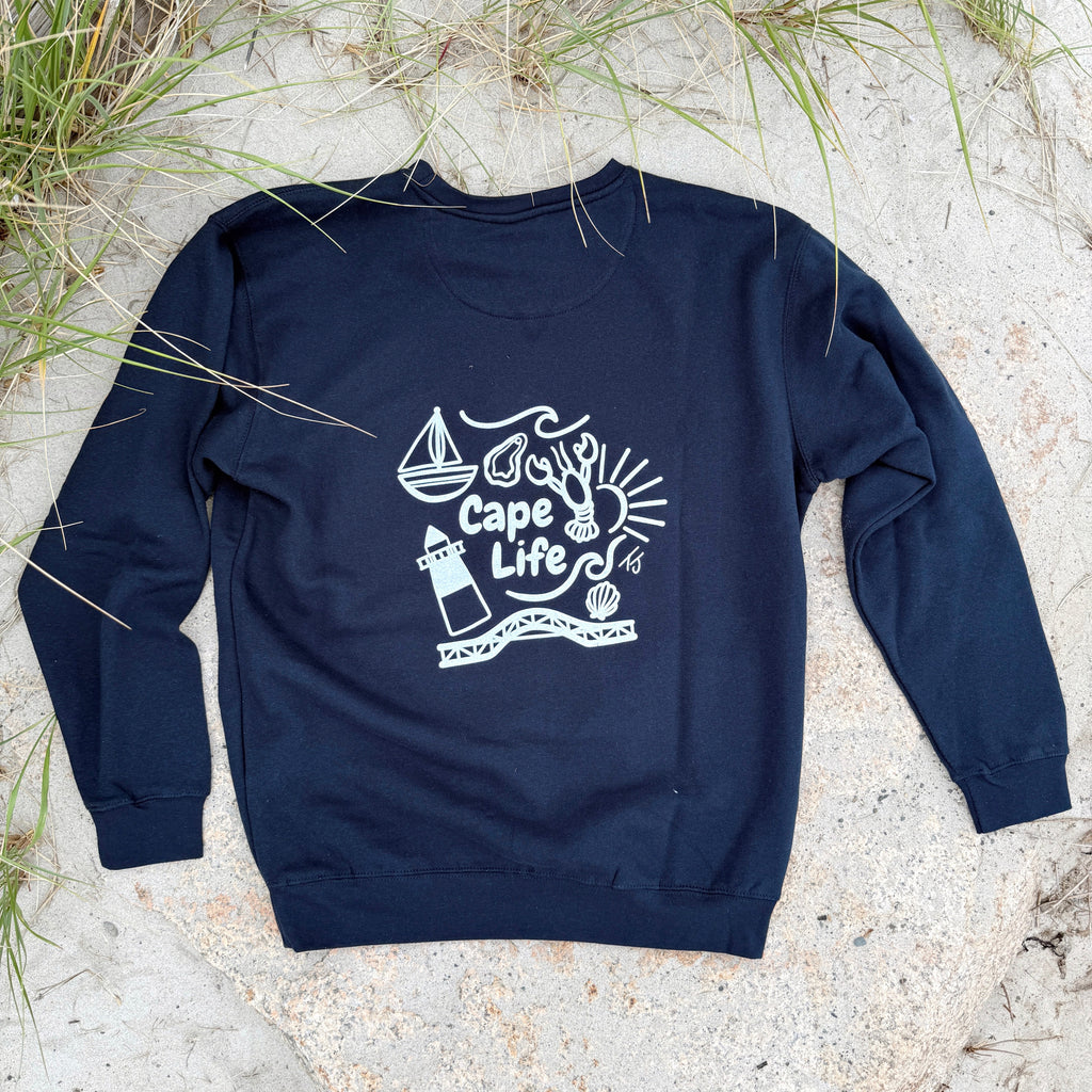 NEW Cape Life Crewneck Navy
