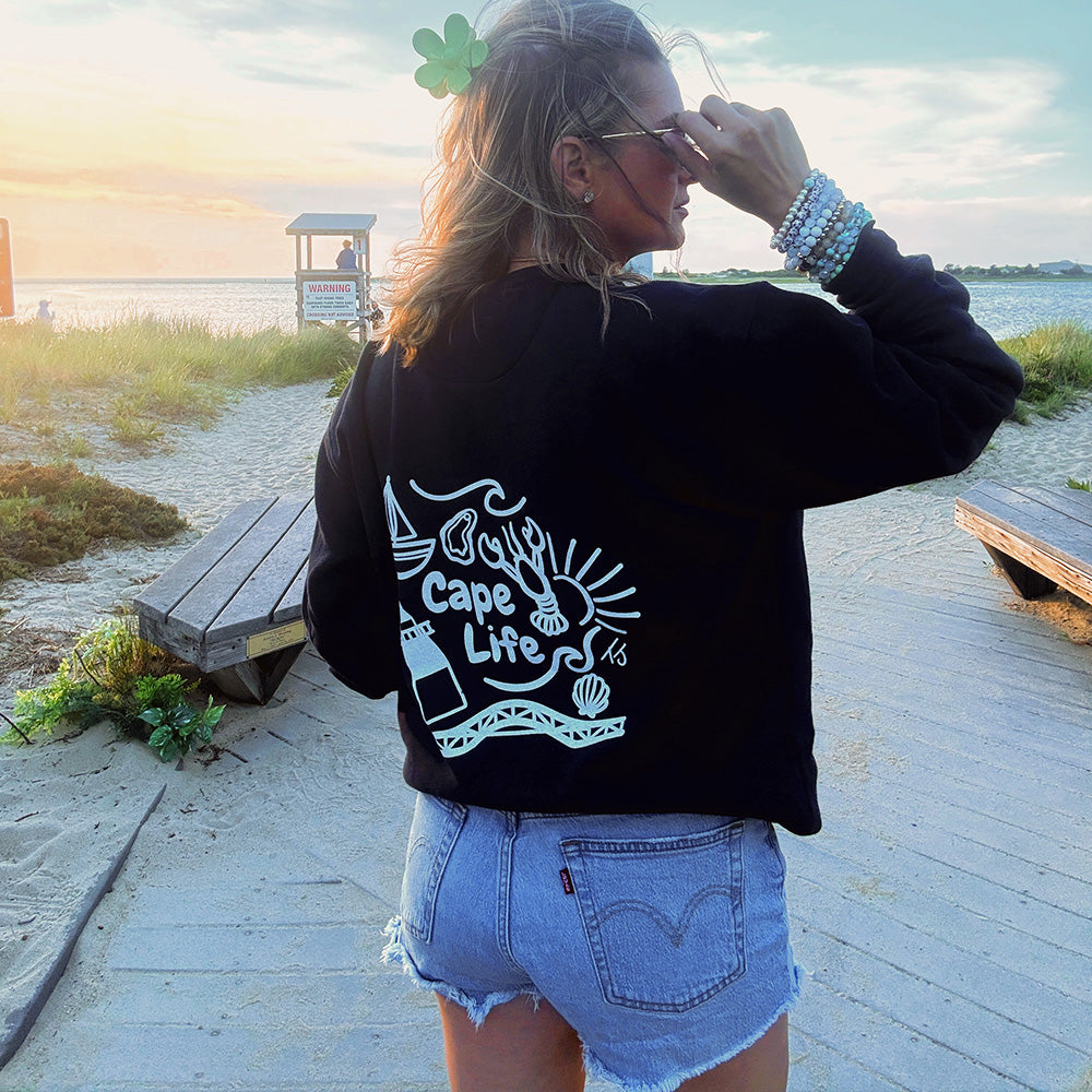 NEW Cape Life Crewneck Navy