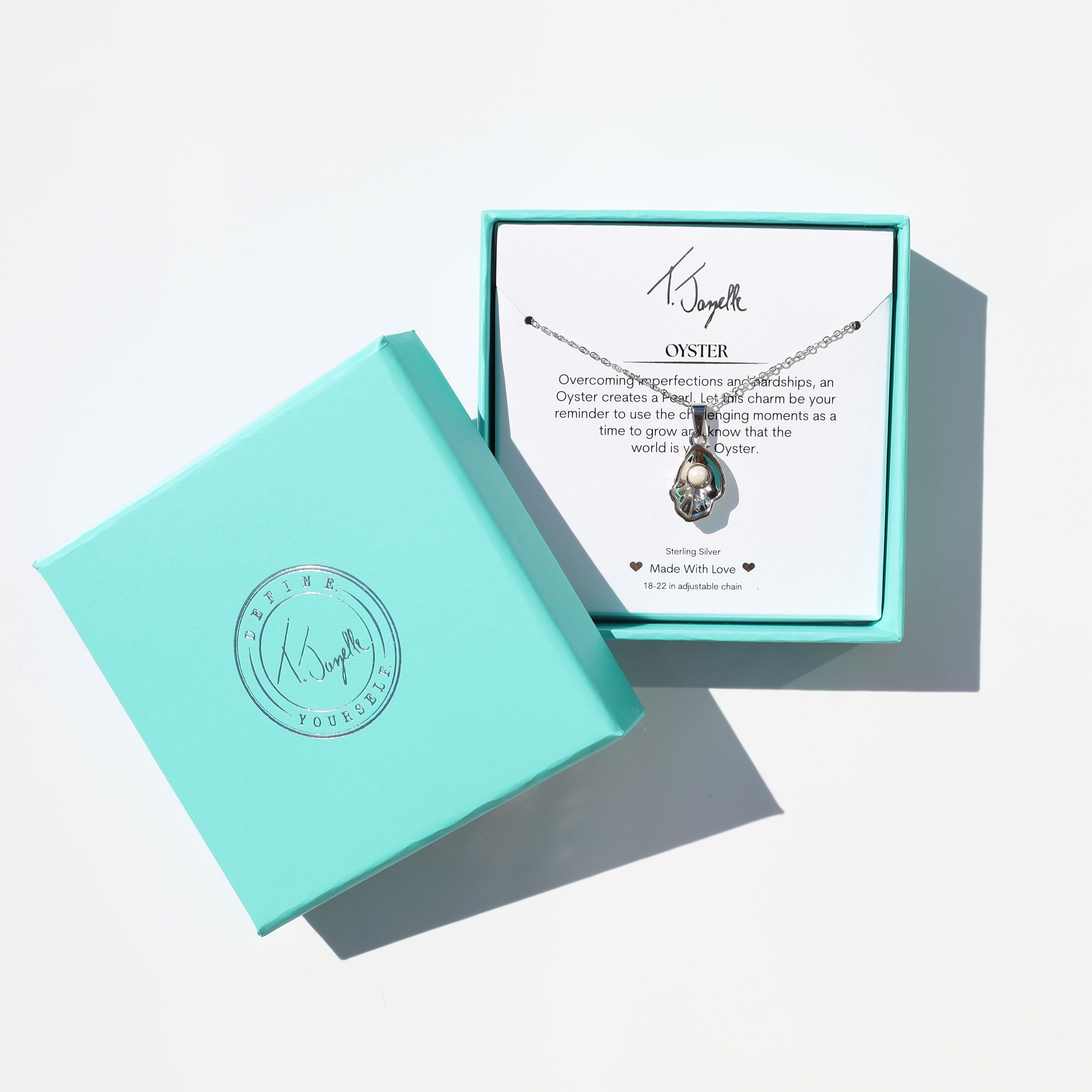 Oyster Sterling Silver Charm Necklace