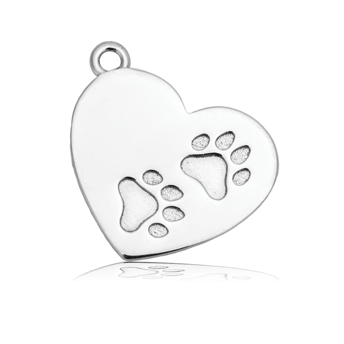 Paws of Love Charm with Aqua Agate Gemstone Bracelet