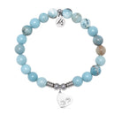 Paws of Love with Larimar Jasper Gemstone Bracelet