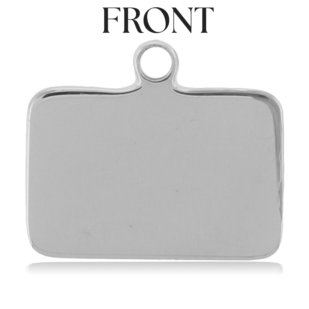 Sterling Silver Dog Tag Blank