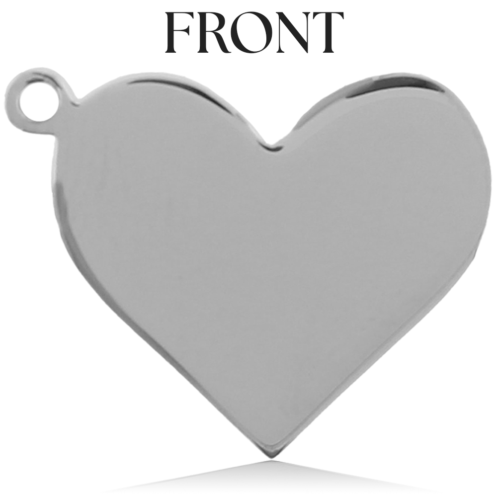 Personalized Charm-Engraved Heart