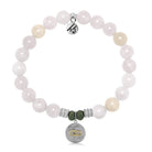 Pink Morganite Gemstone Bracelet with Always & Forever Sterling Silver Charm